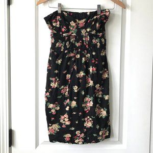 Billabong Strapless Floral Cotton Sundress